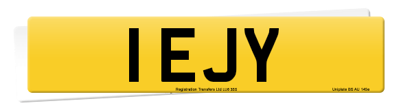 Registration number 1 EJY