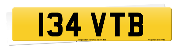 Registration number 134 VTB