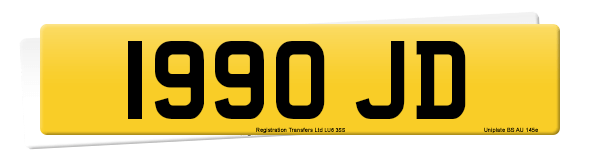 Registration number 1990 JD