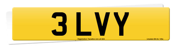 Registration number 3 LVY