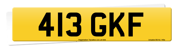 Registration number 413 GKF
