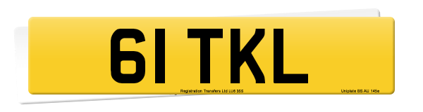 Registration number 61 TKL