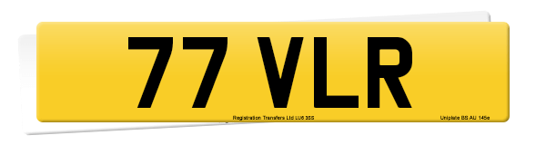 Registration number 77 VLR