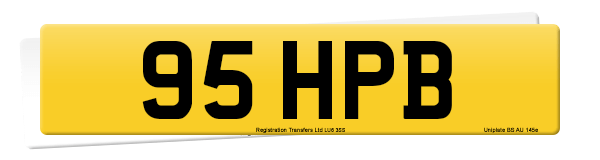 Registration number 95 HPB