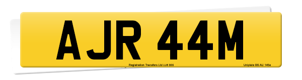 Registration number AJR 44M