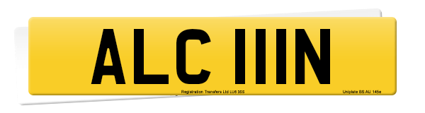 Registration number ALC 111N