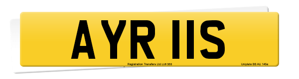 Registration number AYR 11S