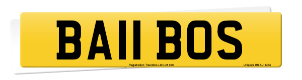 Registration number BA11 BOS