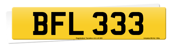 Registration number BFL 333