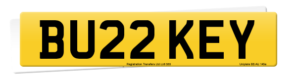 Registration number BU22 KEY