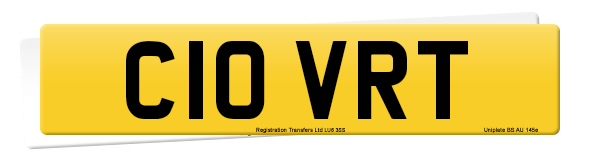 Registration number C10 VRT