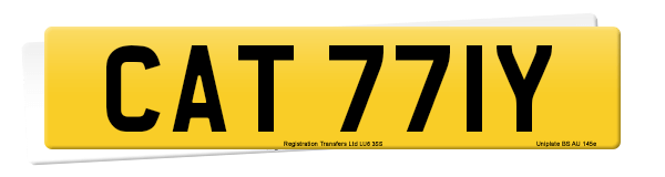 Registration number CAT 771Y