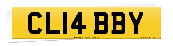 Registration number CL14 BBY