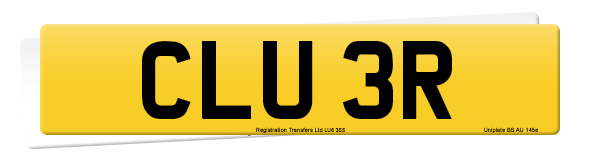 Registration number CLU 3R