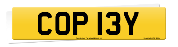 Registration number COP 13Y