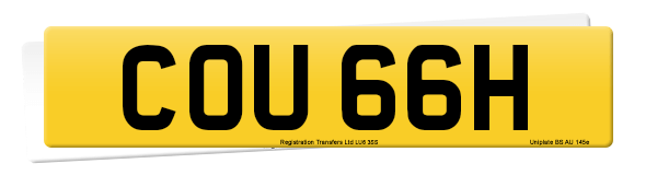 Registration number COU 66H