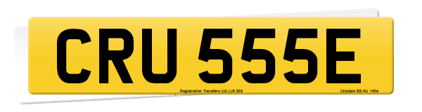 Registration number CRU 555E