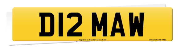 Registration number D12 MAW