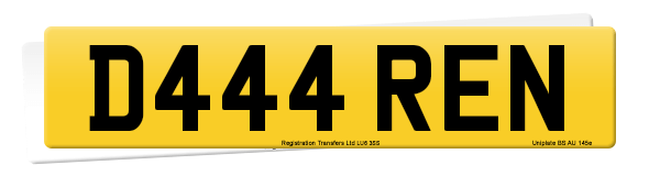 Registration number D444 REN
