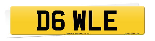 Registration number D6 WLE