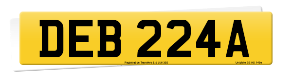 Registration number DEB 224A