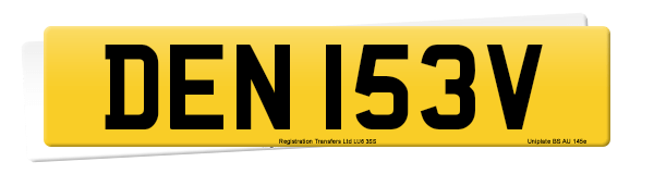 Registration number DEN 153V