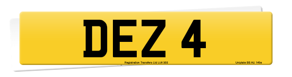 Registration number DEZ 4