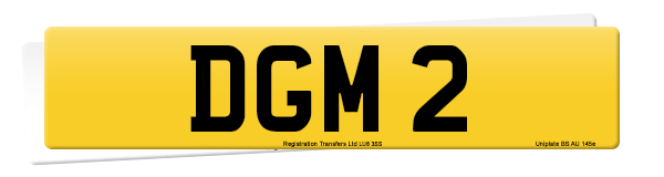 Registration number DGM 2