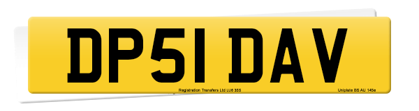 Registration number DP51 DAV