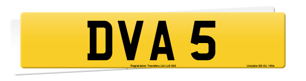 Registration number DVA 5