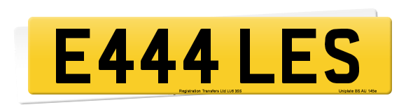 Registration number E444 LES