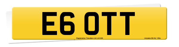 Registration number E6 OTT