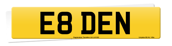 Registration number E8 DEN