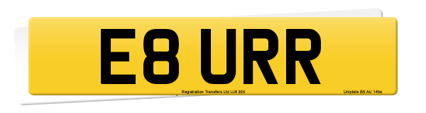 Registration number E8 URR