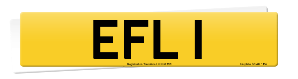 Registration number EFL 1