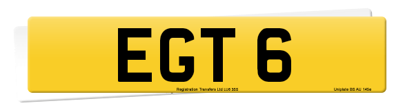 Registration number EGT 6