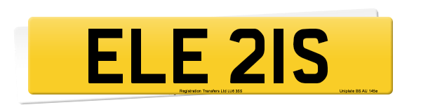 Registration number ELE 21S