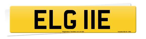 Registration number ELG 11E