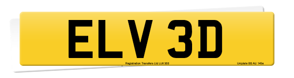 Registration number ELV 3D