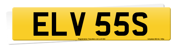 Registration number ELV 55S