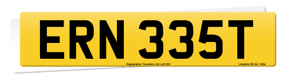 Registration number ERN 335T