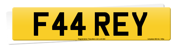 Registration number F44 REY