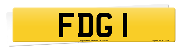 Registration number FDG 1