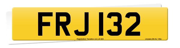 Registration number FRJ 132