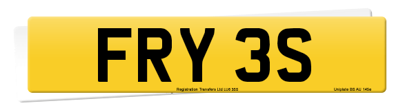Registration number FRY 3S