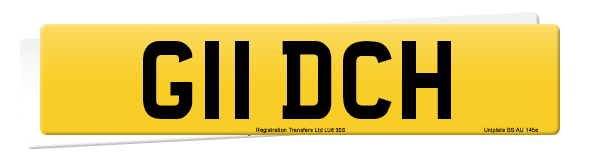 Registration number G11 DCH