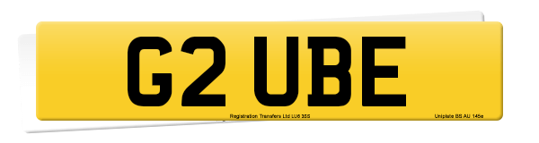Registration number G2 UBE