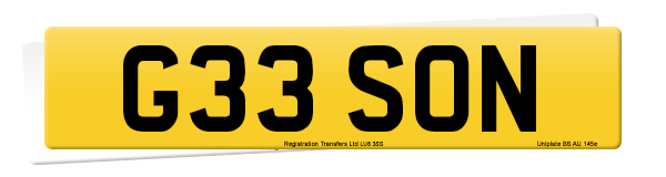 Registration number G33 SON