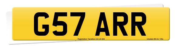 Registration number G57 ARR