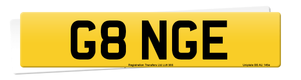 Registration number G8 NGE